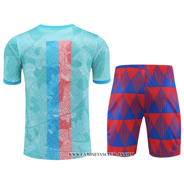 Chandal del Barcelona 23-24 Manga Corta Azul - Pantalon Corto